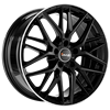 Felga AVUS Racing AF19 - Black Polished Lip