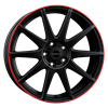 Felga Borbet GTX black matt rim red