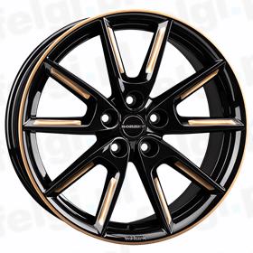 Borbet LX18 black gold spoke rim
