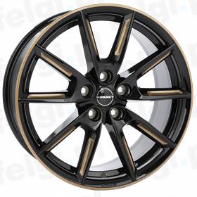 Borbet LX19 black gold spoke rim