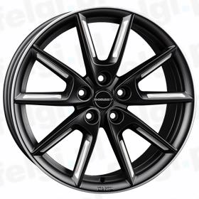 Borbet LX19 black matt silver spoke rim