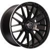 Felga Carbonado Dark Matt Black Lip Polished