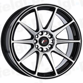 JR Wheels JR11 Black Machined