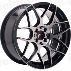 JR Wheels JR18 Black Machined