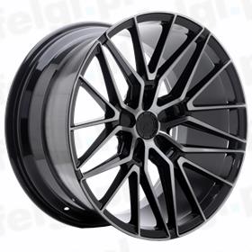 JR Wheels JR38 Black Brushed Face