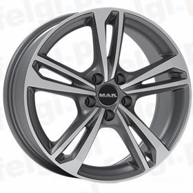 MAK Emblema Gun Metallic Mirror