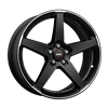 Felga MOMO Five Black Polished