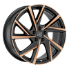 Felga MSW 80-5 Matt Black Copper Polished