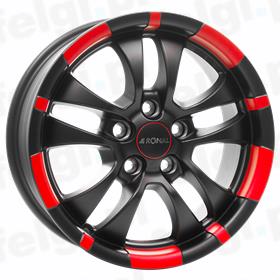 Ronal R59 Jetblack - Red